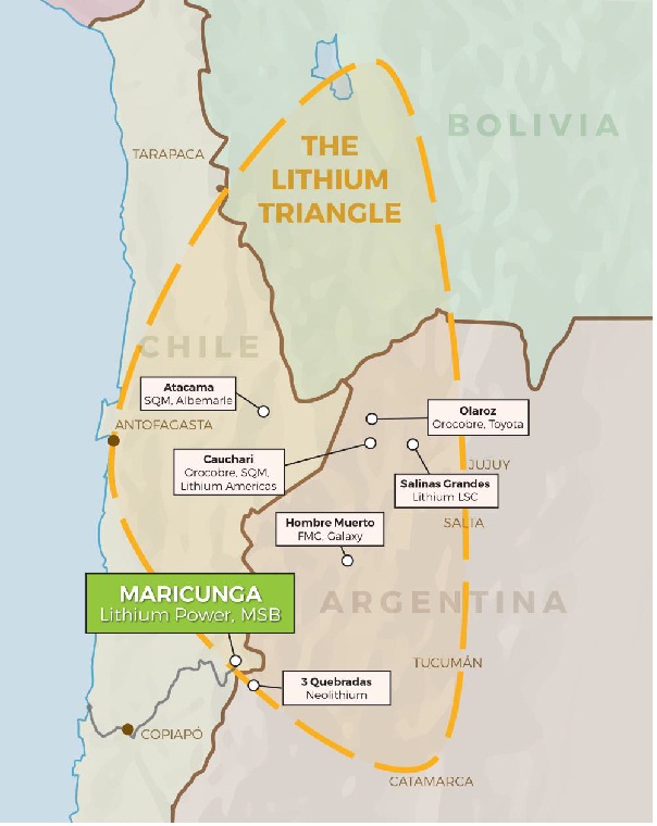 Lithium Power International project area