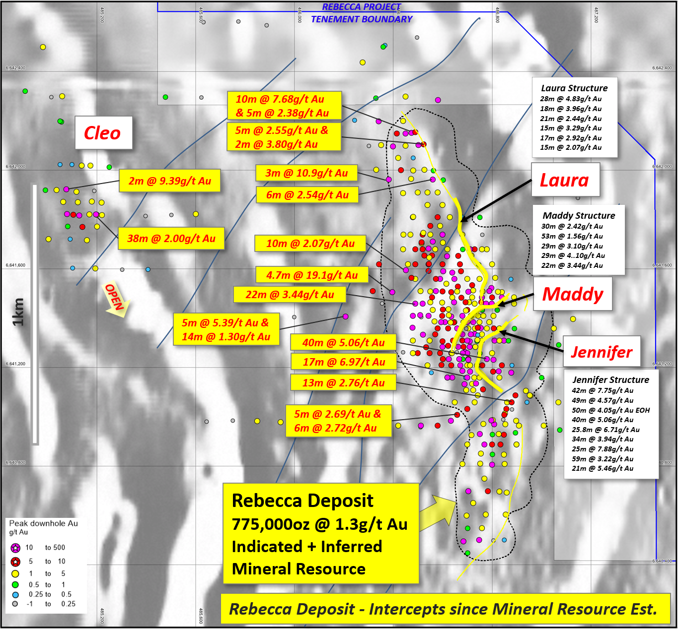 Apollo Consolidated Rebecca Deposit map